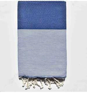 Honeycomb oxford blue Fouta Fouta Tunisia - 1