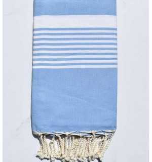 Beach towel arthur light blue Fouta Tunisia - 2