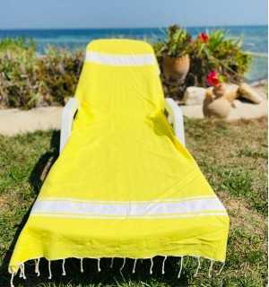 Flat yellow fouta Fouta Tunisia - 1