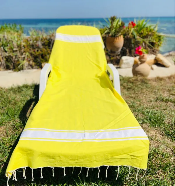 Flat yellow fouta Fouta Tunisia - 1