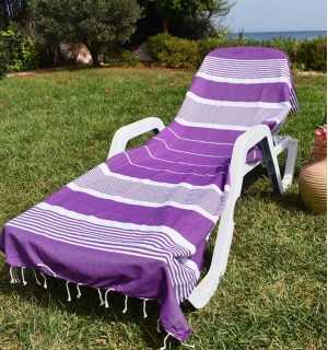 Arthur purple striped fouta Fouta Tunisia - 1