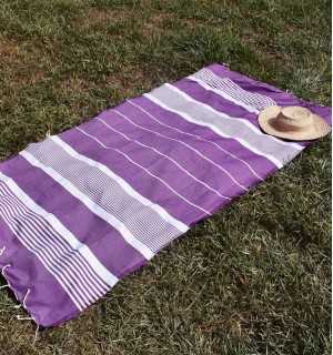 Arthur purple striped fouta Fouta Tunisia - 1 2