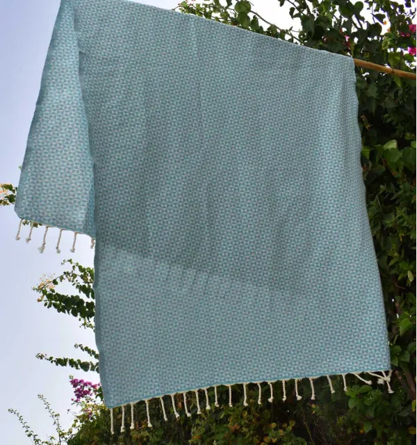 Butterfly blue duck Fouta Fouta Tunisia - 3