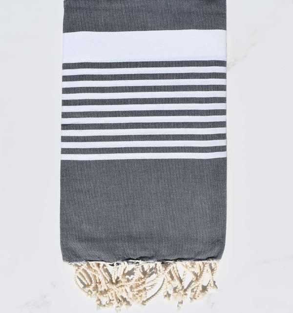 Arthur slate grey fouta Fouta Tunisia - 1