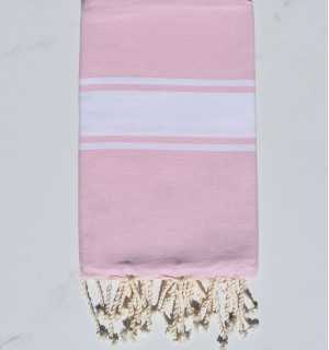 Flat light pink fouta Fouta Tunisia - 1