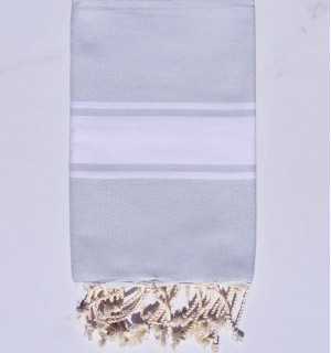 Flat smokey blue fouta Fouta Tunisia - 1