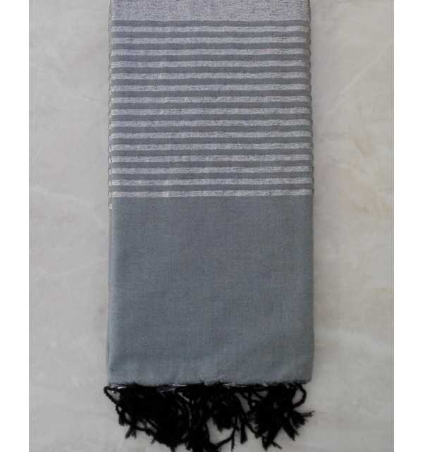 JETé Gris bleu avec rayures 