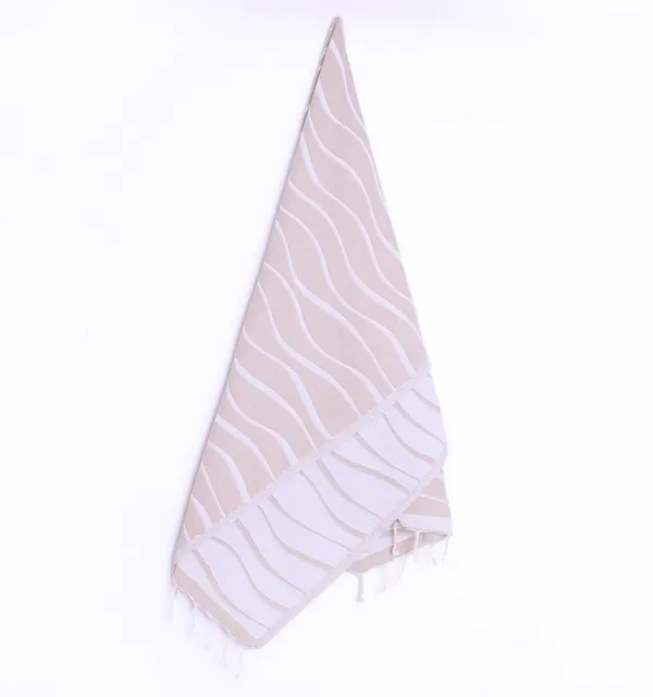Hawaii Beige Beach Towel Fouta Tunisia - 4