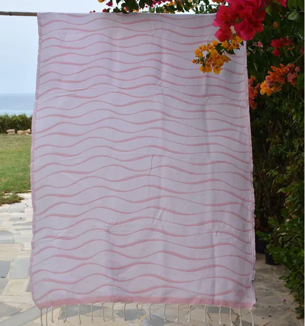 Hawaii Pink beach towel Fouta Tunisia - 2