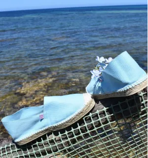 Sky Blue Women's Espadrilles Crabster - 1 2