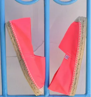 Fluorescent Pink Women's Espadrilles Crabster - 1 2
