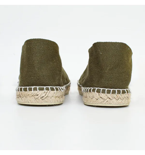 Khaki Green Men's Espadrilles Crabster - 3