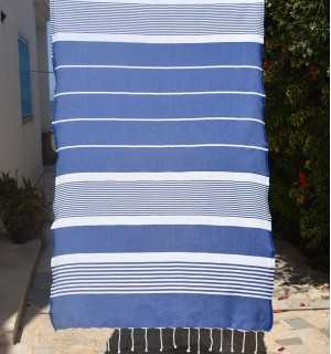 Beach Towel Arthur Blue Fouta Tunisia - 1