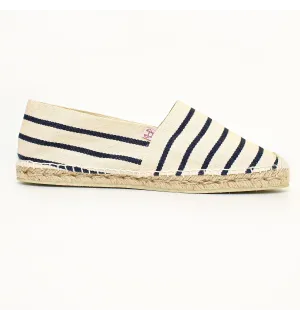 Men's Cream and Navy Espadrilles Crabster - 1