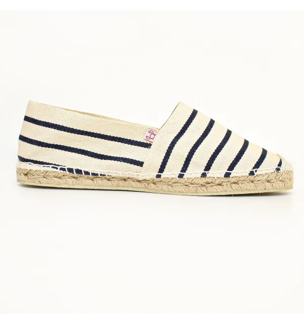 Men's Cream and Navy Espadrilles Crabster - 1