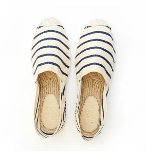 Men's Cream and Navy Espadrilles Crabster - 1 2