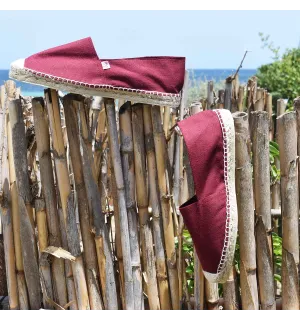 Burgundy Men's Espadrilles Crabster - 1 2