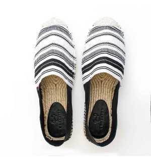 Black and White Men's Espadrilles Crabster - 1 2
