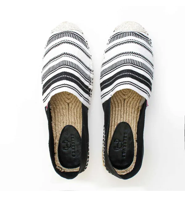 Black and White Men's Espadrilles Crabster - 2