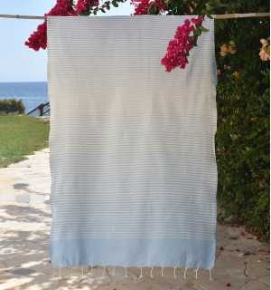 Beach Towel Portofino Sky blue Fouta Tunisia - 1