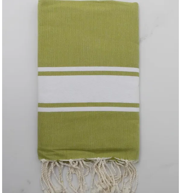 Olive green beach towel 