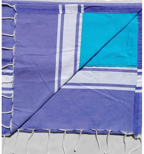 fouta éponge gris 