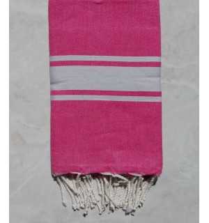 Fouta Plate rose dragée 