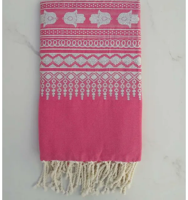 FOUTA KHOMSA Ecru 