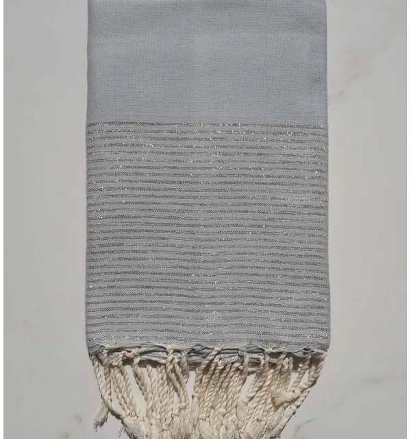 FOUTA Lurex PLATE Sable 