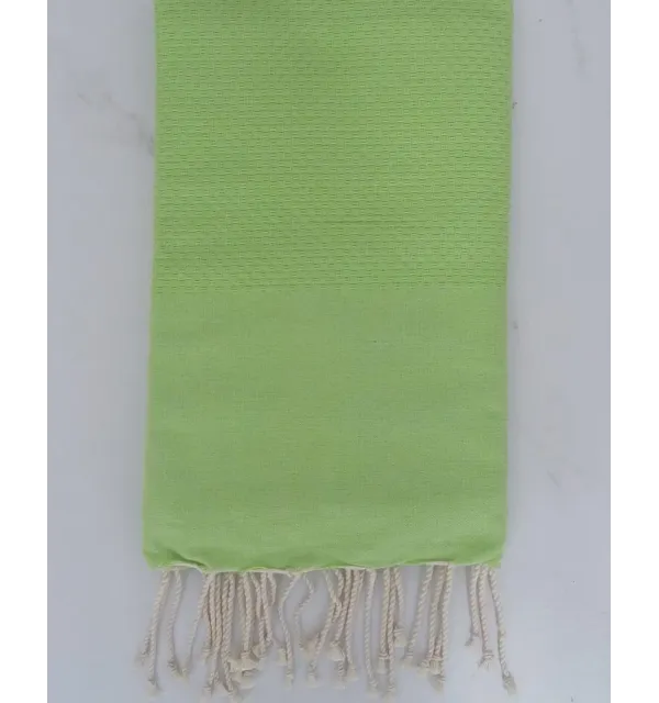 Fouta nido d'ape unita verde 