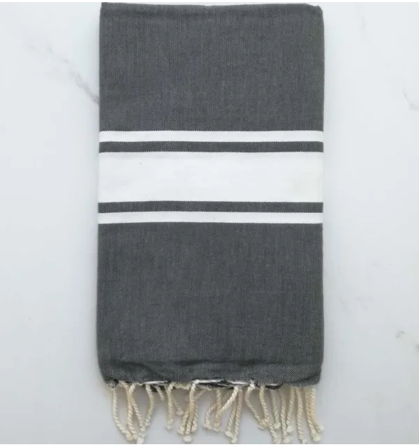 Flat Dark slate gray Fouta 