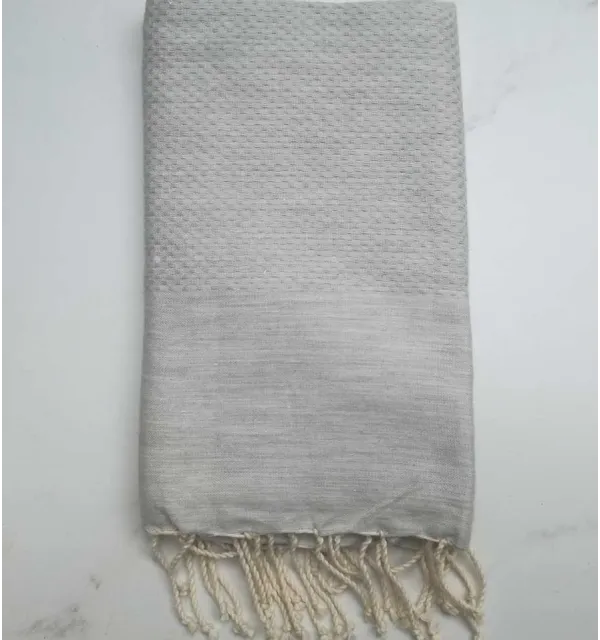Plain honeycomb Light gray lurex 