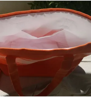 orange beach bag Fouta Tunisia - 2 2