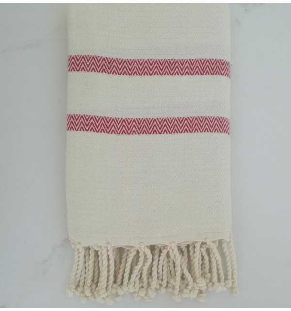 fouta plate rouge anglais 
