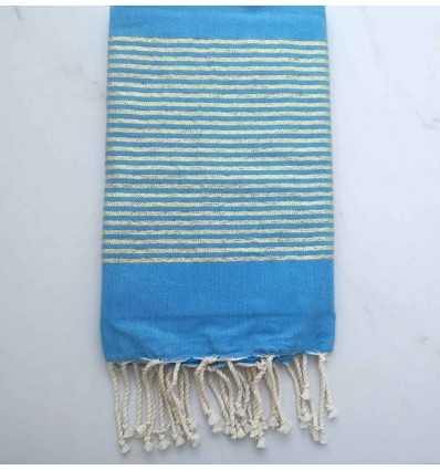 Beach Towel  FLAT  Lurex Blue