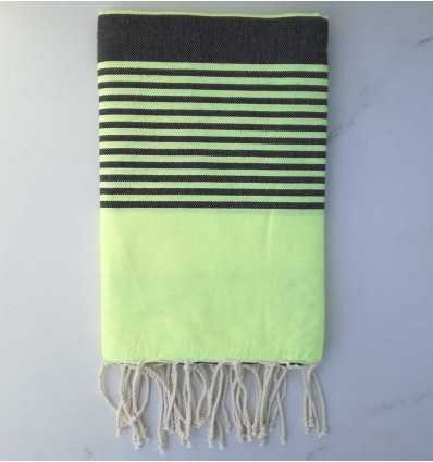 arthur fluo and anthracite beach towel
