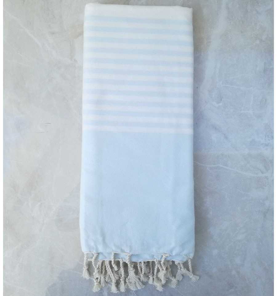 blue draped throw 