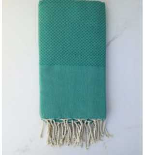 Plain honeycomb malachite green fouta 