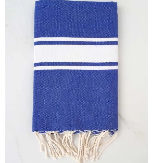 Flat indigo blue fouta 
