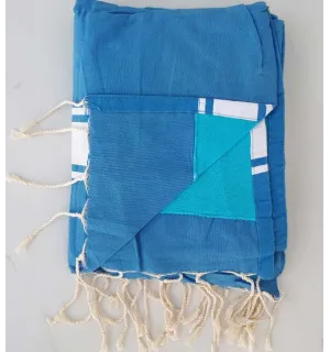 Terry azure blue fouta 