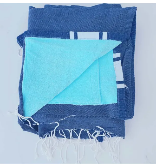 Terry blue jeans Fouta 