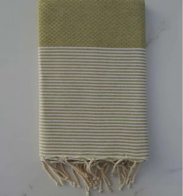 Honeycomb lime green Fouta 