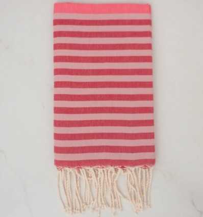 Beach Towel pink, red and pale pink