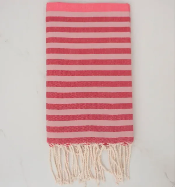Beach Towel pink, red and pale pink 