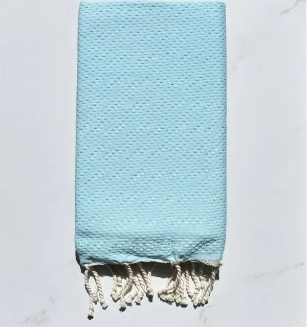 Bath Towel solid color blue clear water 