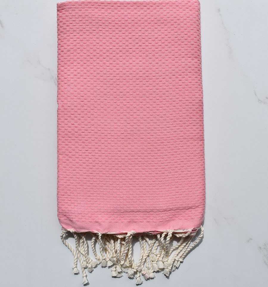 Plain pastel pink Beach Towel 