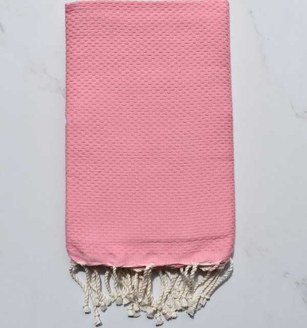 Plain pastel pink Beach Towel 