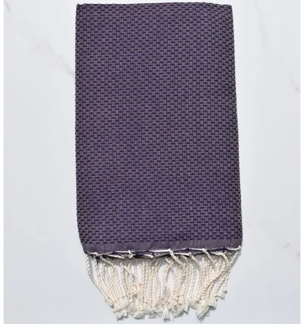 Color dark purple Beach Towel 