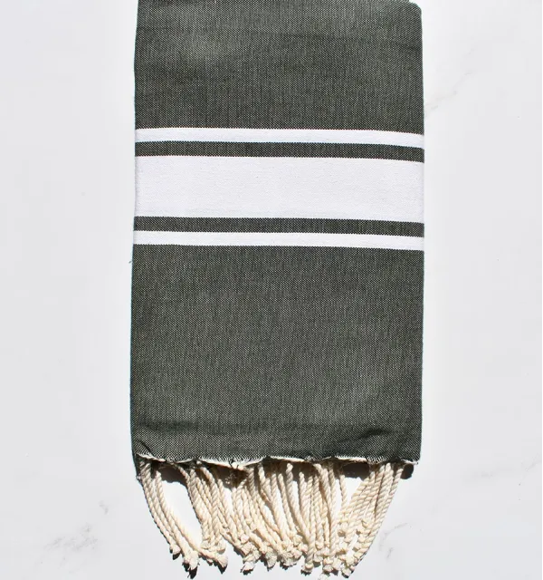 Flat imperial green fouta 