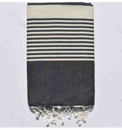 Beach Towel Arthur slate with stripes